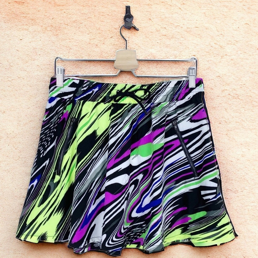 Fabletics Abstract Printed Mikah Athletic bow tie detail skirt M